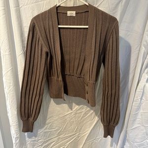 Aritzia Wilfred plunge cardigan